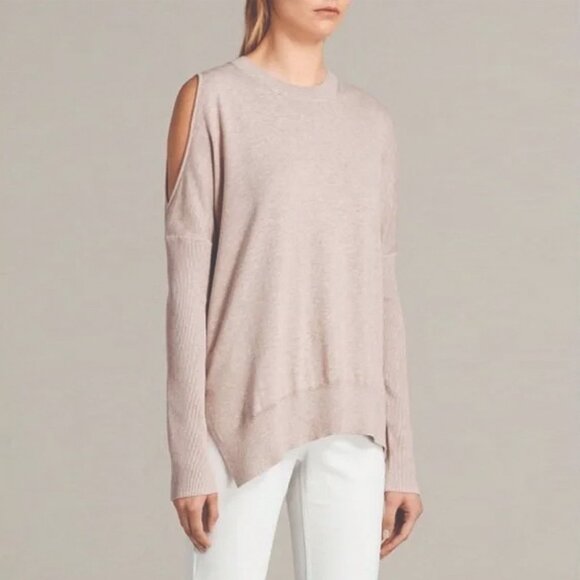 ALLSAINTS REYA COLD SHOULDER JUMPER | SWEATER - Picture 1 of 7